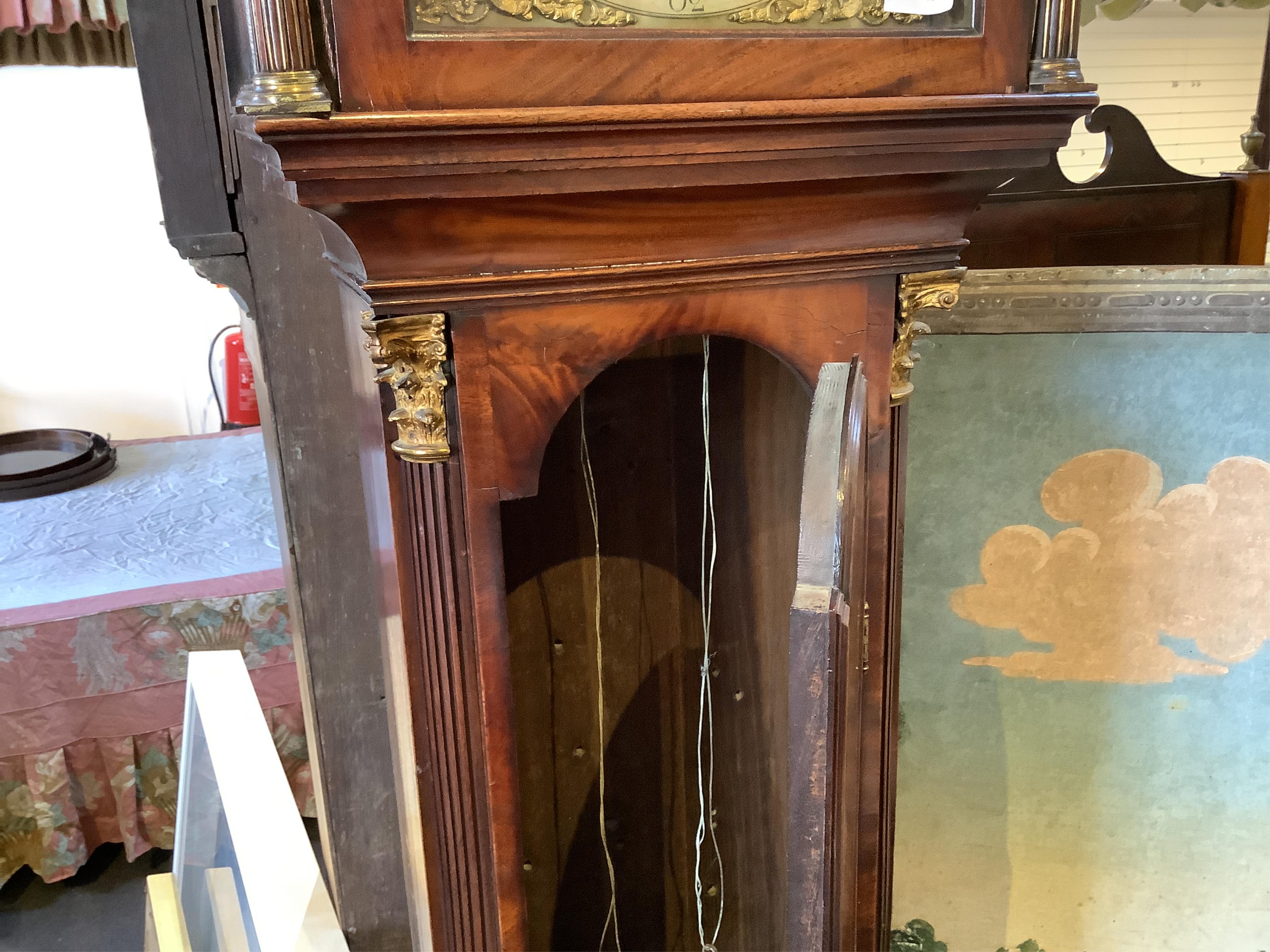 A George III mahogany eight day longcase clock, anonymous, c.1770